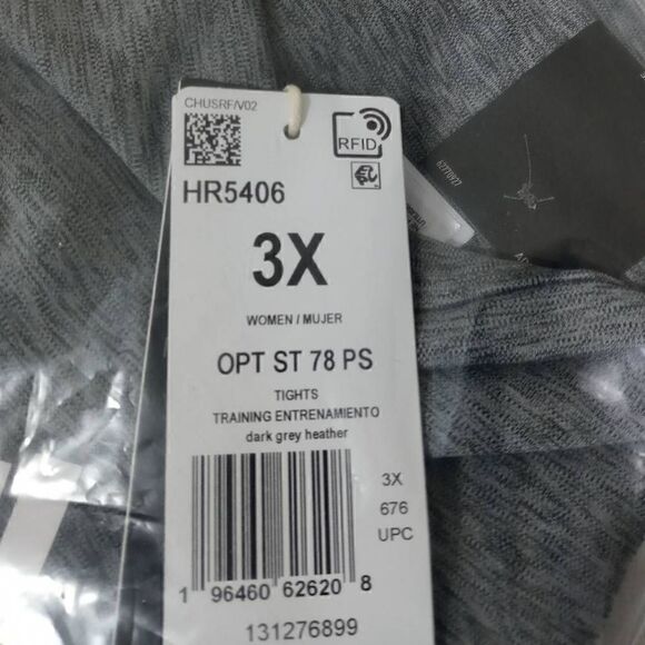 Adidas Plus Size Optime Stash Pocket 7/8 Training Leggings 3X -A - Picture 5 of 5